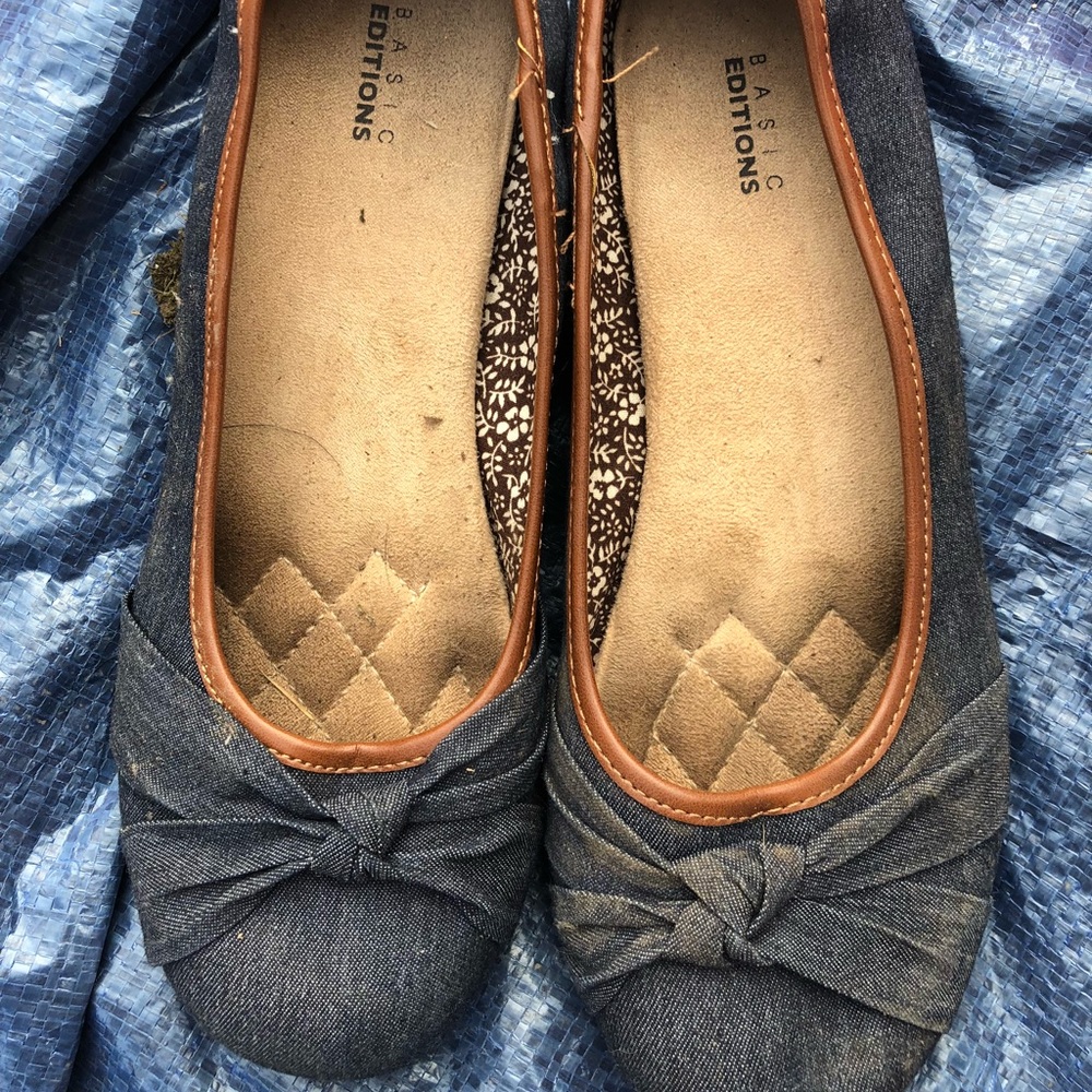 Denim Flats